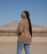 Load image into Gallery viewer, Around The World Button Down Shacket(Caramel)