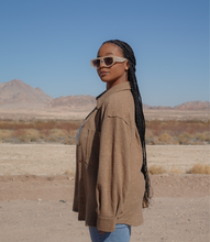 Load image into Gallery viewer, Around The World Button Down Shacket(Caramel)