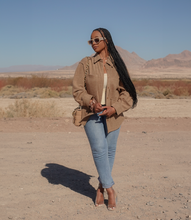 Load image into Gallery viewer, Around The World Button Down Shacket(Caramel)