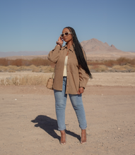 Load image into Gallery viewer, Around The World Button Down Shacket(Caramel)