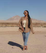 Load image into Gallery viewer, Around The World Button Down Shacket(Caramel)