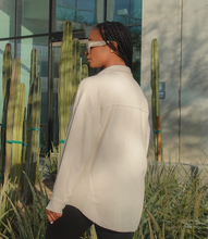 Load image into Gallery viewer, Oversized Casual Textured Button Down Shacket(Oatmeal)