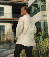 Load image into Gallery viewer, Oversized Casual Textured Button Down Shacket(Oatmeal)