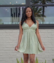 Load image into Gallery viewer, Sprung On You Flowy Dress(Moss Green)