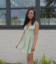 Load image into Gallery viewer, Sprung On You Flowy Dress(Moss Green)
