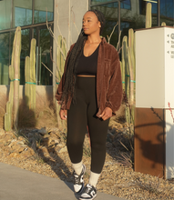 Load image into Gallery viewer, Fringe Button Down Shacket(Chocolate Brown)