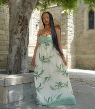 Load image into Gallery viewer, In The Jungle Floral Maxi Dress(Green/Ivory)