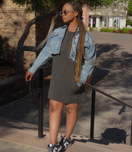 Load image into Gallery viewer, Beat The Heat T-shirt Dress(Gray)