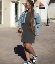 Load image into Gallery viewer, Beat The Heat T-shirt Dress(Gray)