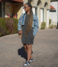 Load image into Gallery viewer, Beat The Heat T-shirt Dress(Gray)