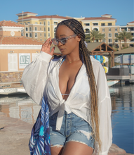 Load image into Gallery viewer, Grab & Go Button Down Top(White)