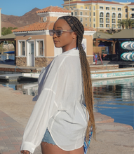 Load image into Gallery viewer, Grab & Go Button Down Top(White)