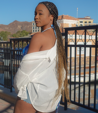 Load image into Gallery viewer, Grab & Go Button Down Top(White)