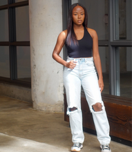 Load image into Gallery viewer, Heat Wave Ribbed Basic Top(Black)