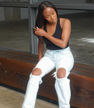 Load image into Gallery viewer, Heat Wave Ribbed Basic Top(Black)