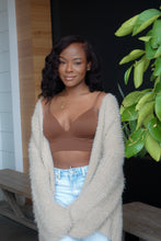 Load image into Gallery viewer, Triangle Cut Cropped Bralette(Cinnamon)