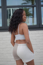 Load image into Gallery viewer, Triangle Cut Cropped Bralette(Grey)