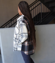 Load image into Gallery viewer, Two Sides Shacket(Ivory/Charcoal)