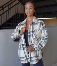 Load image into Gallery viewer, Two Sides Shacket(Ivory/Charcoal)