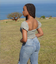 Load image into Gallery viewer, Adele Floral Lace Up(Sea Foam)