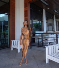 Load image into Gallery viewer, Golden Hour Maxi Dress(Multi Nude)