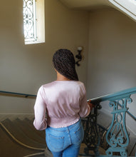 Load image into Gallery viewer, Don't Get It Twisted Satin Top(Mauve)