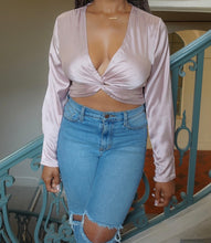 Load image into Gallery viewer, Don't Get It Twisted Satin Top(Mauve)