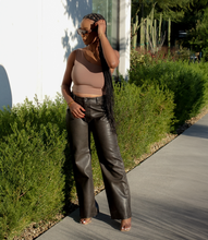 Load image into Gallery viewer, Upscale Urban Timeless Leather Pants( Washed Black)
