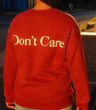 Load image into Gallery viewer, Don&#39;t Know, Don&#39;t Care Crewneck(Cherry/Off White)
