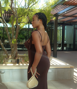 Embracing Elegance Maxi Dress(Rich Brown)