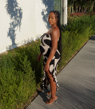 Load image into Gallery viewer, Make Your Mark Strapless Dress (Black/Cream)
