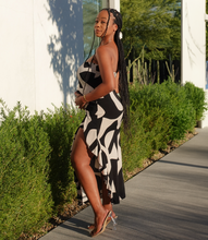 Load image into Gallery viewer, Make Your Mark Strapless Dress (Black/Cream)
