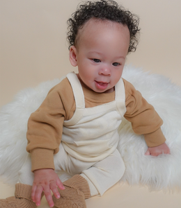 Baby Sweater Overall(Ivory)
