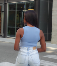 Load image into Gallery viewer, Smooth Like Butta Tank Top(Denim Blue)
