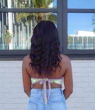 Load image into Gallery viewer, Crochet Halter Top(Purple/Lime)
