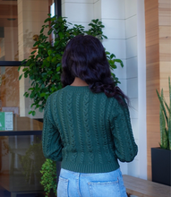 Load image into Gallery viewer, Noel Knitted Sweater(Emerald)
