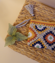 Load image into Gallery viewer, Handmade Crochet Tile Pouch(Marigold)
