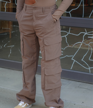 Load image into Gallery viewer, Ready To Roll Cargo Pants(Mocha)
