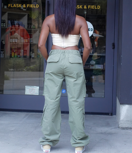 Ready To Roll Cargo Pants(Olive)