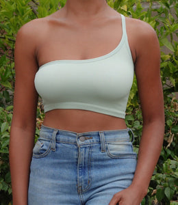 Tilly One Strap Top(Sage)