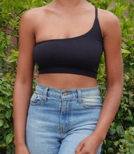 Load image into Gallery viewer, Tilly One Strap Top(Black)
