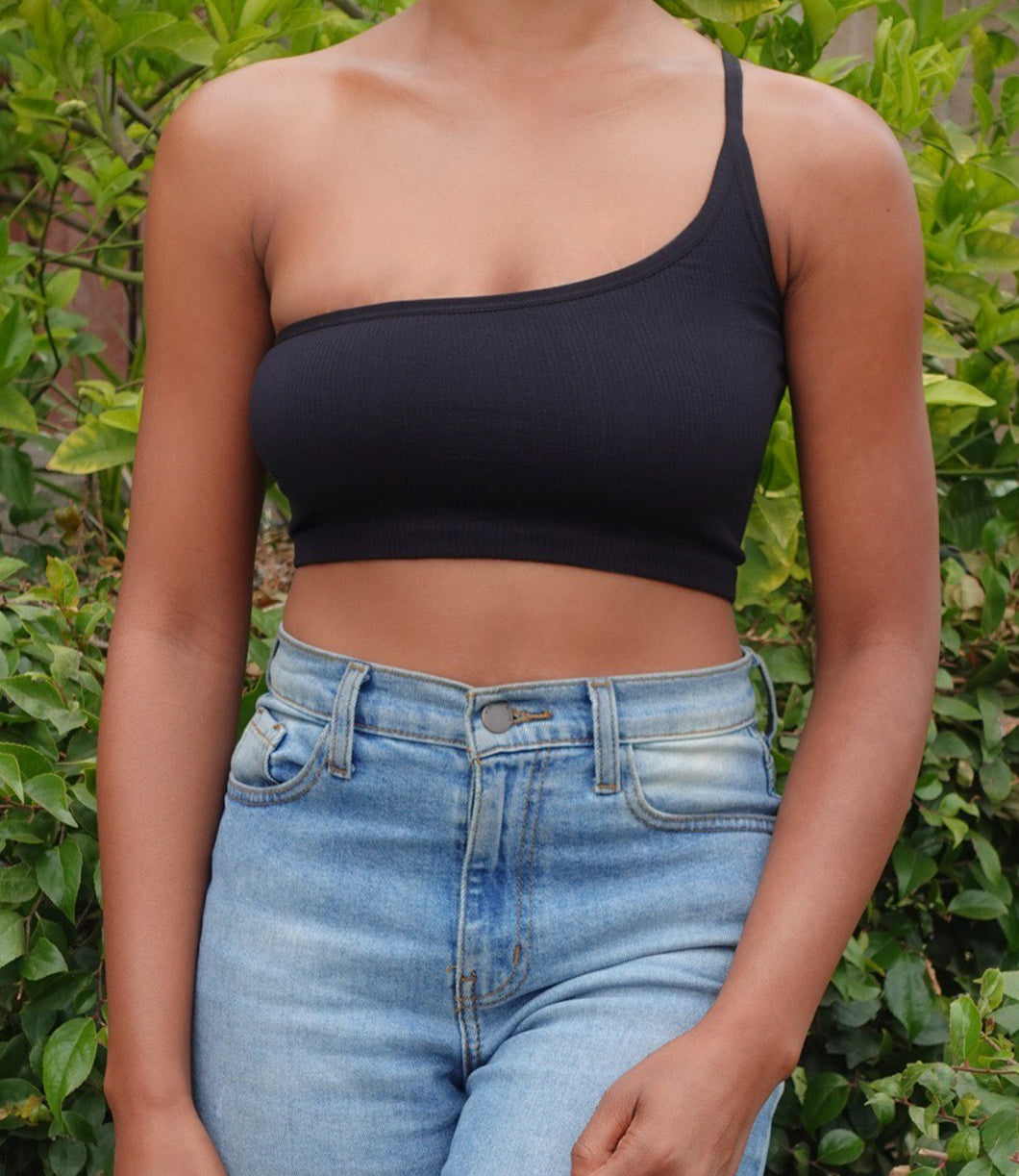 Tilly One Strap Top(Black)