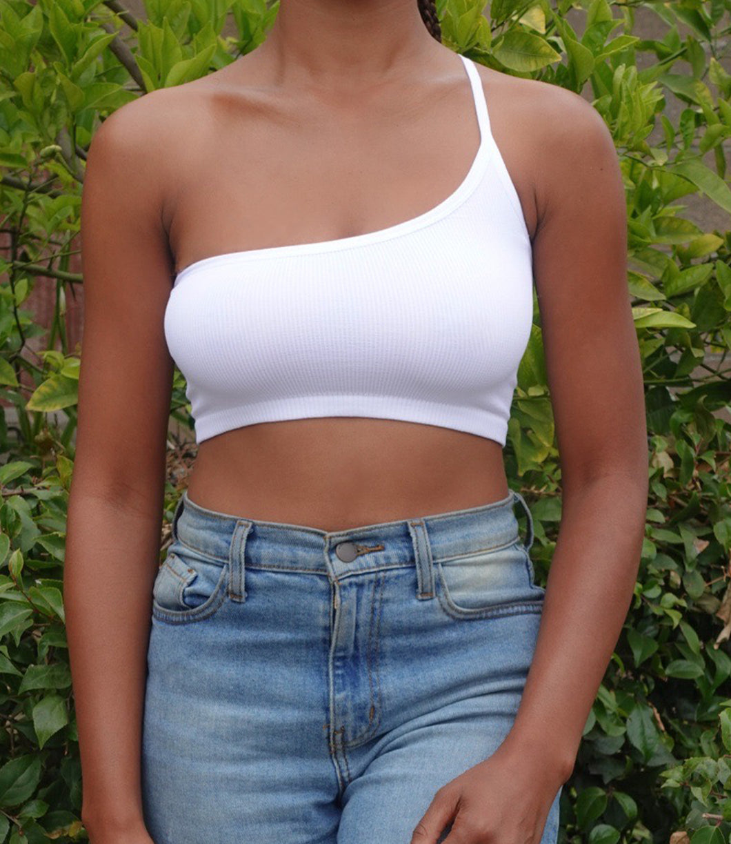 Tilly One Strap Top(White)