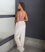 Load image into Gallery viewer, Home For The Holidays Velour Pants(Sand)
