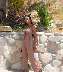 Let's Groove Jumpsuit(Cocoa)