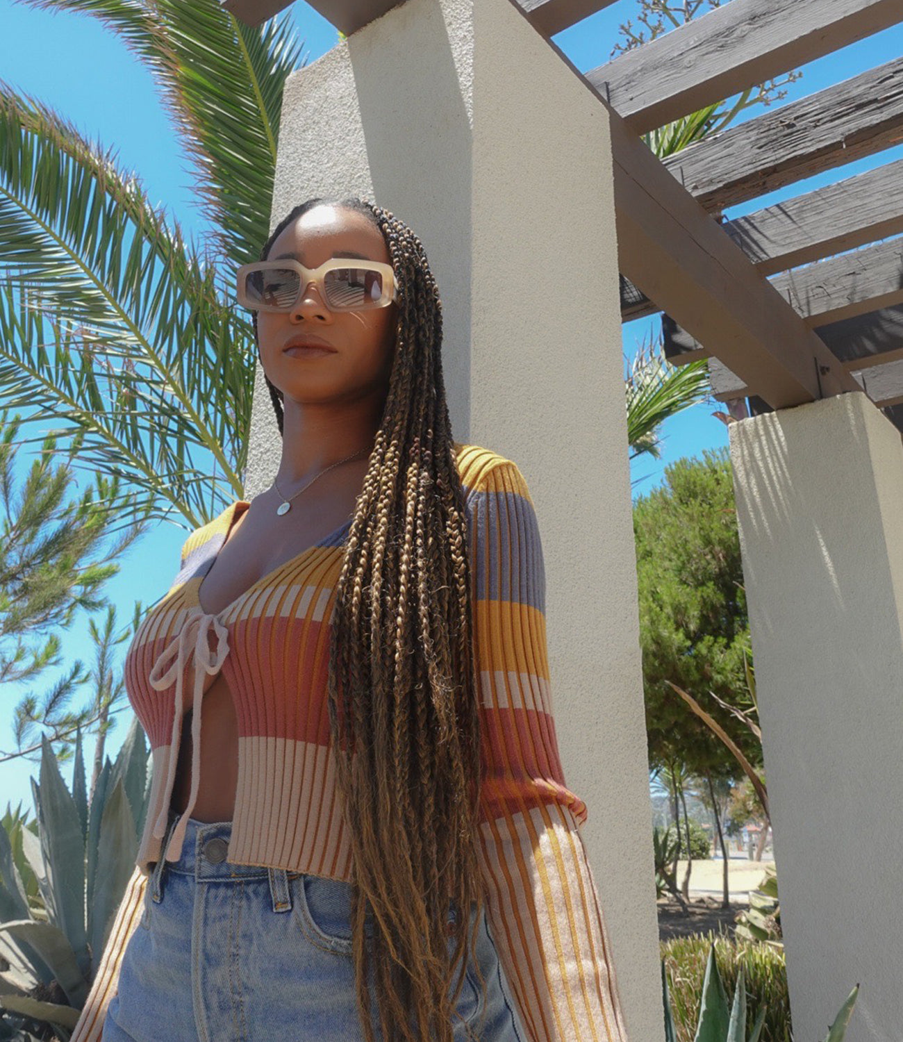 Laelia Striped Sweater(Multi) – MOUNTMARIAH