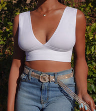 Load image into Gallery viewer, Mariana Basic Crop Top(White)
