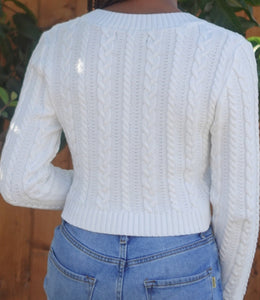 Noel Knitted Sweater(White)