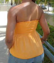 Load image into Gallery viewer, Fun In The Sun Strapless Top(Saffron)
