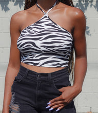Load image into Gallery viewer, In A Daze Zebra Top(Black/White)
